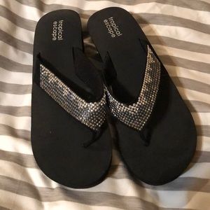 Rhinestone Sandals size 9